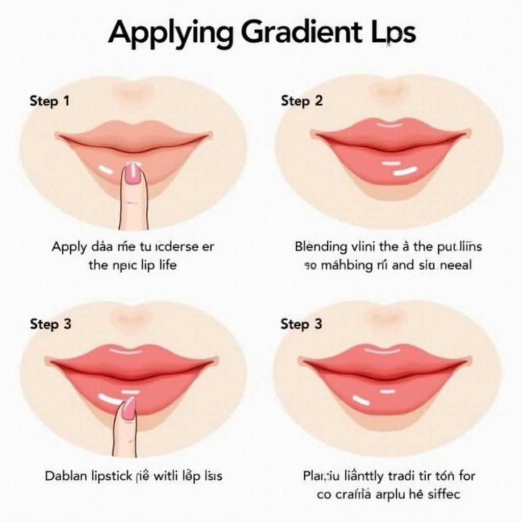 Hướng dẫn chi tiết các bước đánh son lòng môi tự nhiên cho người mới bắt đầu với hiệu ứng ombre hoàn hảo