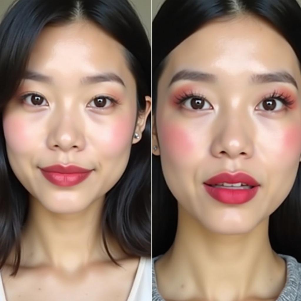 So sánh kỹ thuật đánh son lòng môi phù hợp cho dáng môi dày và môi mỏng để tạo hiệu ứng đẹp nhất